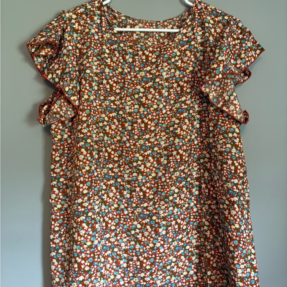 Xl floral tank